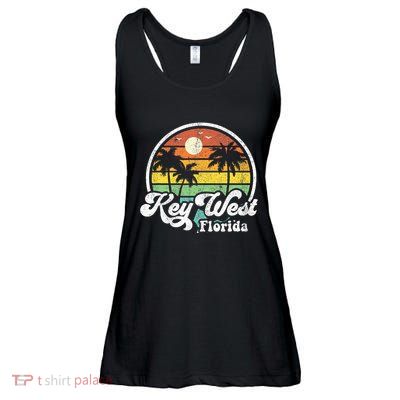 Vintage Key West Florida Keys Retro 70S Beach Ladies Essential Flowy Tank