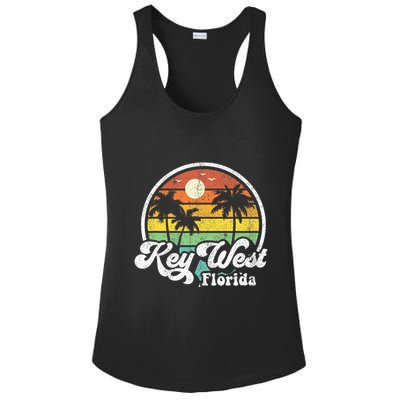Vintage Key West Florida Keys Retro 70S Beach Ladies PosiCharge Competitor Racerback Tank