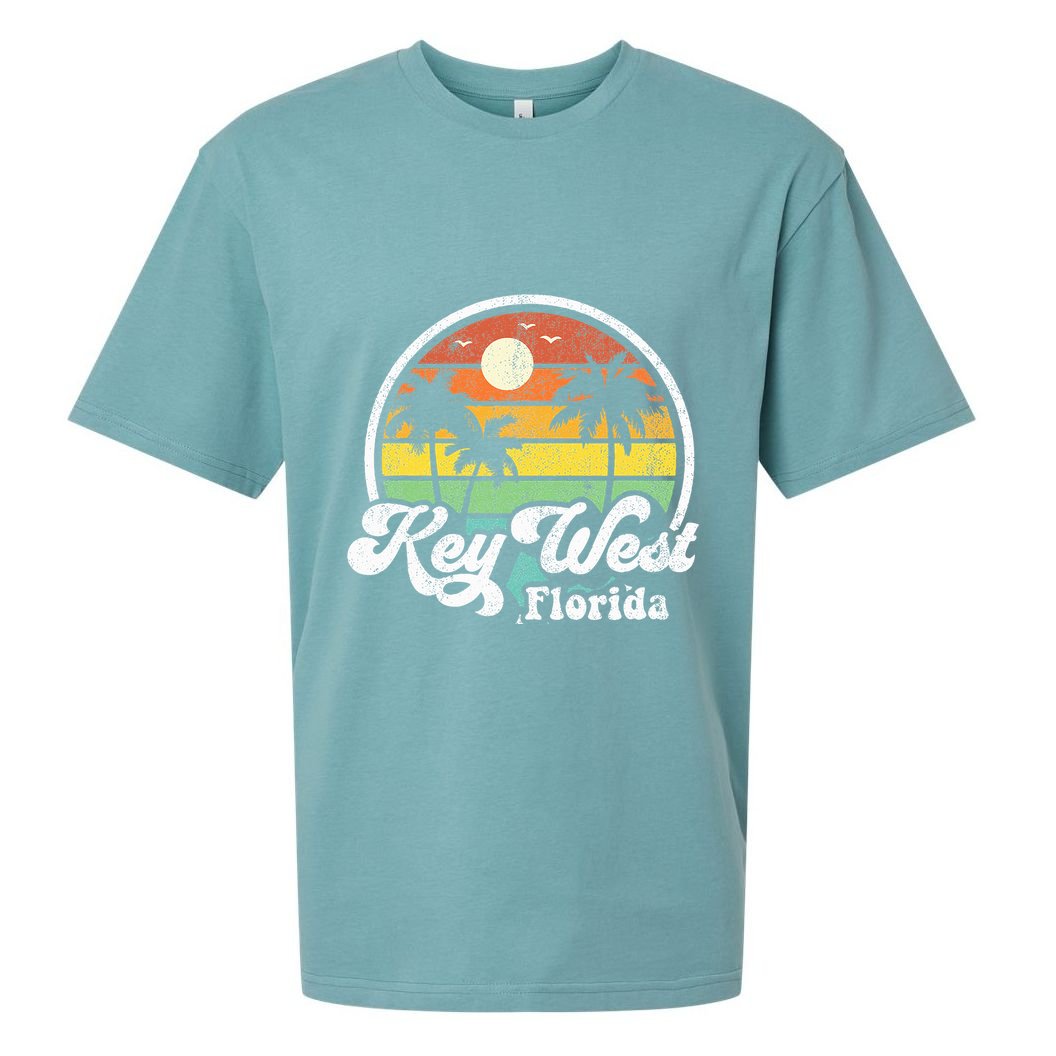 Vintage Key West Florida Keys Retro 70S Beach Sueded Cloud Jersey T-Shirt
