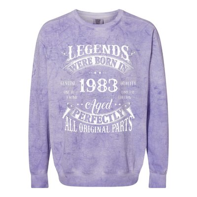 Vintage Legends 1983 Celebrating 40 Years Colorblast Crewneck Sweatshirt