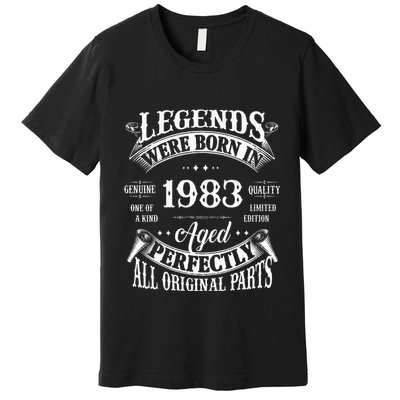 Vintage Legends 1983 Celebrating 40 Years Premium T-Shirt