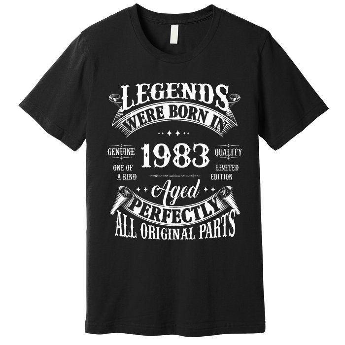 Vintage Legends 1983 Celebrating 40 Years Premium T-Shirt