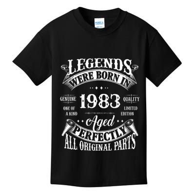 Vintage Legends 1983 Celebrating 40 Years Kids T-Shirt