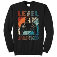 Vintage Level 21 Unlocked Video Gamer 21st Birthday Sweatshirt