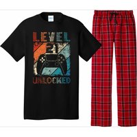 Vintage Level 21 Unlocked Video Gamer 21st Birthday Pajama Set