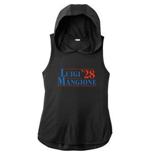 Vote Luigi 2028 Retro Campaign Ladies PosiCharge Tri-Blend Wicking Draft Hoodie Tank