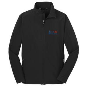 Vote Luigi 2028 Retro Campaign Core Soft Shell Jacket