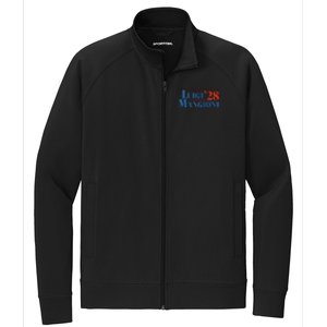 Vote Luigi 2028 Retro Campaign Stretch Full-Zip Cadet Jacket