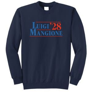 Vote Luigi 2028 Retro Campaign Tall Sweatshirt