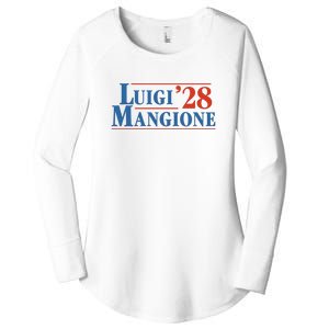 Vote Luigi 2028 Retro Campaign Women's Perfect Tri Tunic Long Sleeve Shirt