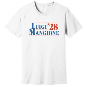 Vote Luigi 2028 Retro Campaign Premium T-Shirt