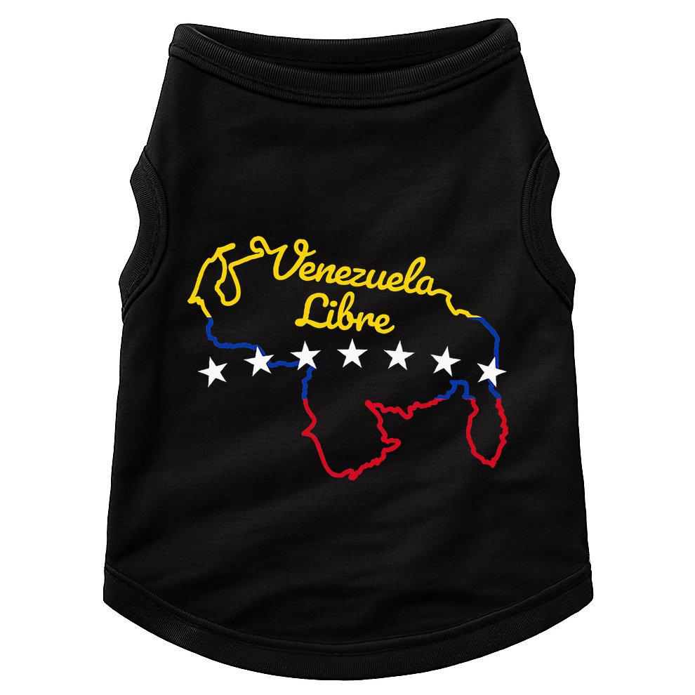 Venezuela Libre 7 Stars Flag Venezuelan Map Souvenir Doggie Tank