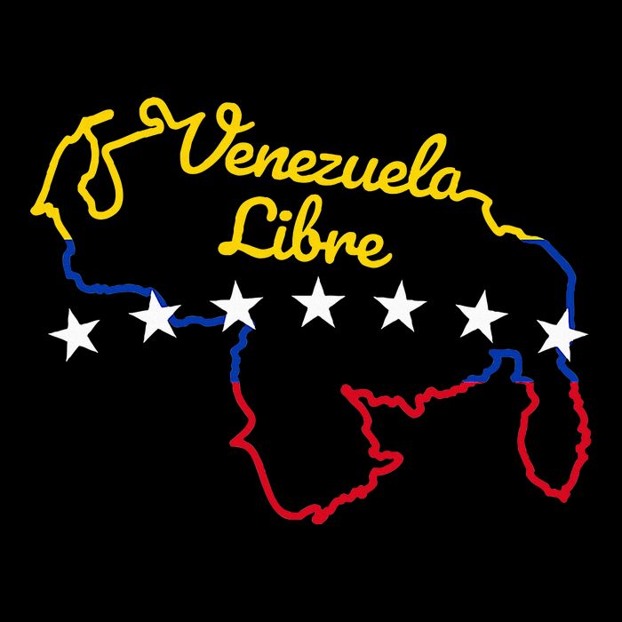 Venezuela Libre 7 Stars Flag Venezuelan Map Souvenir Cooling Performance Crew T-Shirt