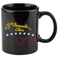 Venezuela Libre 7 Stars Flag Venezuelan Map Souvenir 11oz C Handle Ceramic Mug