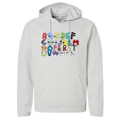 Villain Letter ABC Learning Matching Evil Alphabet Lore Performance Fleece Hoodie