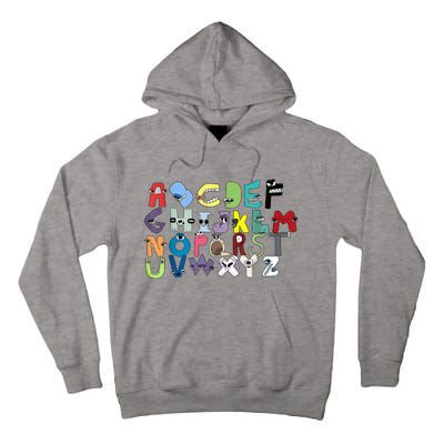 Villain Letter ABC Learning Matching Evil Alphabet Lore Tall Hoodie