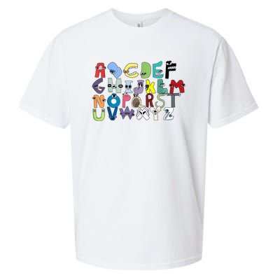 Villain Letter ABC Learning Matching Evil Alphabet Lore Sueded Cloud Jersey T-Shirt