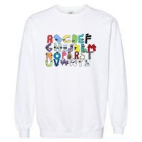 Villain Letter ABC Learning Matching Evil Alphabet Lore Garment-Dyed Sweatshirt