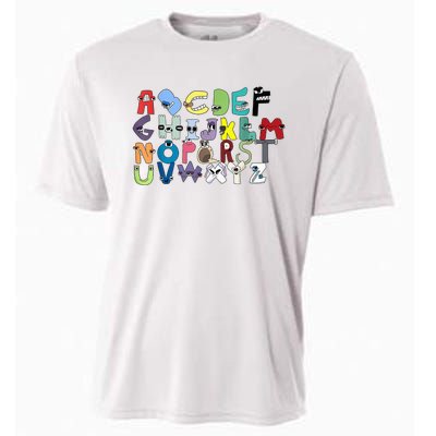 Villain Letter ABC Learning Matching Evil Alphabet Lore Cooling Performance Crew T-Shirt