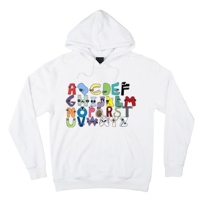 Villain Letter ABC Learning Matching Evil Alphabet Lore Hoodie