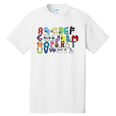 Villain Letter ABC Learning Matching Evil Alphabet Lore Tall T-Shirt