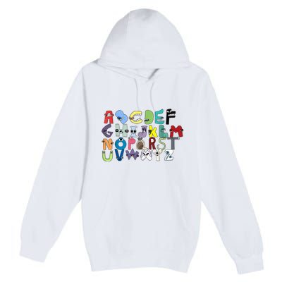 Villain Letter ABC Learning Matching Evil Alphabet Lore Premium Pullover Hoodie