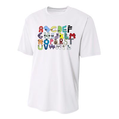 Villain Letter ABC Learning Matching Evil Alphabet Lore Performance Sprint T-Shirt