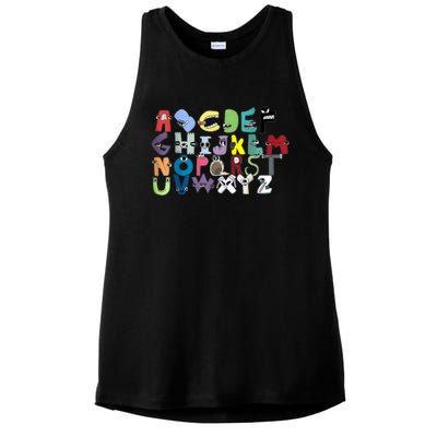 Villain Letter Abc Costume Boys Matching Evil Alphabet Lore Ladies PosiCharge Tri-Blend Wicking Tank