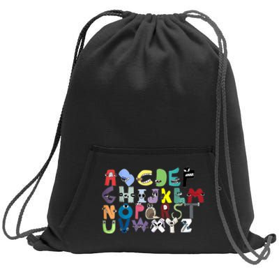 Villain Letter Abc Costume Boys Matching Evil Alphabet Lore Sweatshirt Cinch Pack Bag