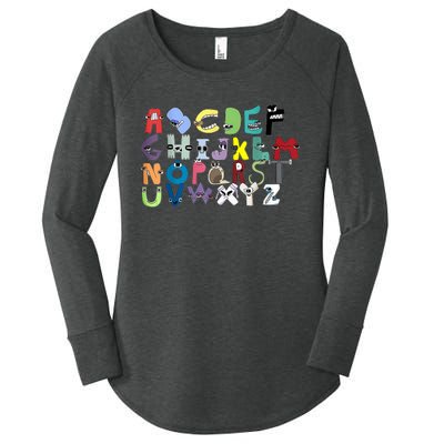 Villain Letter Abc Costume Boys Matching Evil Alphabet Lore Women's Perfect Tri Tunic Long Sleeve Shirt