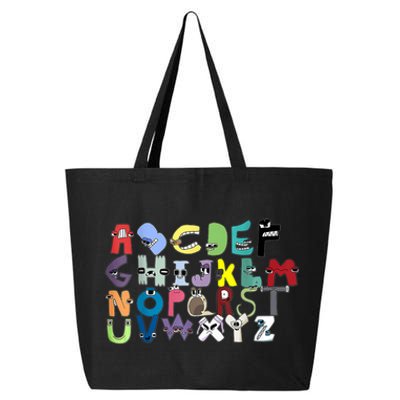 Villain Letter Abc Costume Boys Matching Evil Alphabet Lore 25L Jumbo Tote