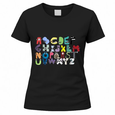 Villain Letter Abc Costume Boys Matching Evil Alphabet Lore Women's T-Shirt