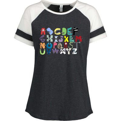 Villain Letter Abc Costume Boys Matching Evil Alphabet Lore Enza Ladies Jersey Colorblock Tee