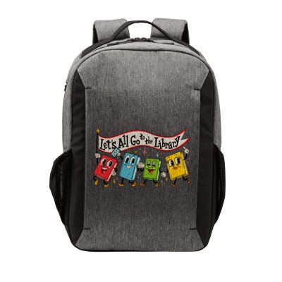 Vintage LetS All Go To The Library Vector Backpack