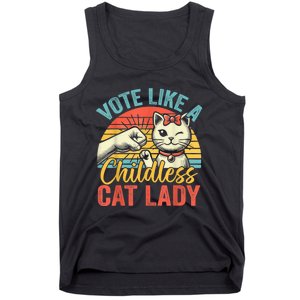 Vote Like A Childless Cat Lady Proud Cat Mom Tank Top