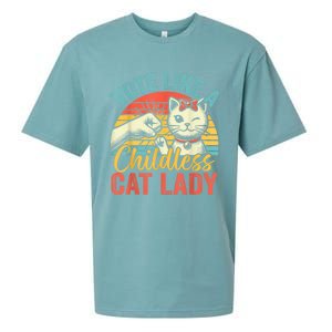 Vote Like A Childless Cat Lady Proud Cat Mom Sueded Cloud Jersey T-Shirt