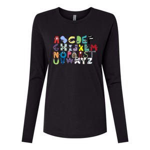 Villain Letter Abcs Costume Boys Matching Evil Alphabet Lore Womens Cotton Relaxed Long Sleeve T-Shirt