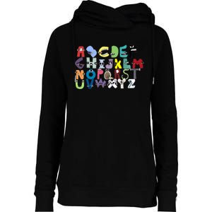 Villain Letter Abcs Costume Boys Matching Evil Alphabet Lore Womens Funnel Neck Pullover Hood