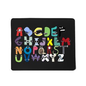 Villain Letter Abcs Costume Boys Matching Evil Alphabet Lore Mousepad