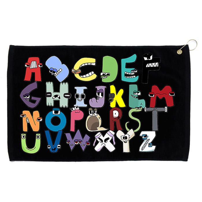 Villain Letter Abcs Costume Boys Matching Evil Alphabet Lore Grommeted Golf Towel