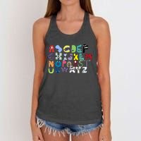 Villain Letter Abcs Costume Boys Matching Evil Alphabet Lore Women's Knotted Racerback Tank