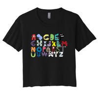 Villain Letter Abcs Costume Boys Matching Evil Alphabet Lore Women's Crop Top Tee