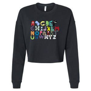 Villain Letter Abcs Costume Boys Matching Evil Alphabet Lore Cropped Pullover Crew