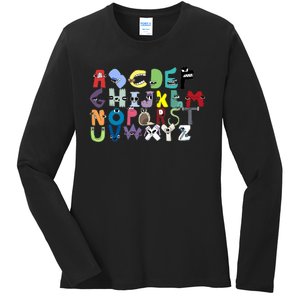 Villain Letter Abcs Costume Boys Matching Evil Alphabet Lore Ladies Long Sleeve Shirt