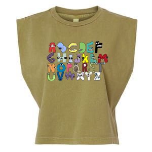 Villain Letter Abcs Costume Boys Matching Evil Alphabet Lore Garment-Dyed Women's Muscle Tee