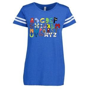 Villain Letter Abcs Costume Boys Matching Evil Alphabet Lore Enza Ladies Jersey Football T-Shirt