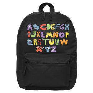 Villain Letter Abcs Evil Alphabet Lore 16 in Basic Backpack