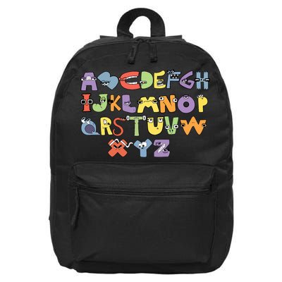 Villain Letter Abcs Evil Alphabet Lore 16 in Basic Backpack