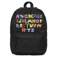 Villain Letter Abcs Evil Alphabet Lore 16 in Basic Backpack
