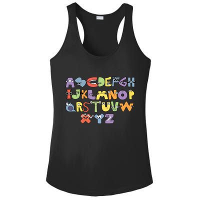 Villain Letter Abcs Evil Alphabet Lore Ladies PosiCharge Competitor Racerback Tank